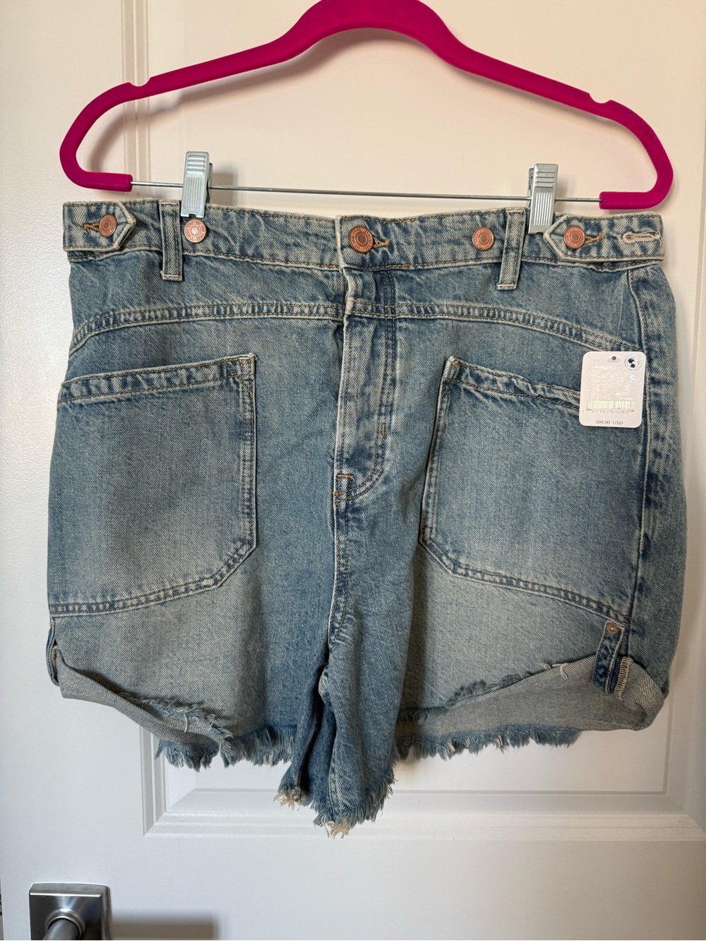 Free People denim shorts